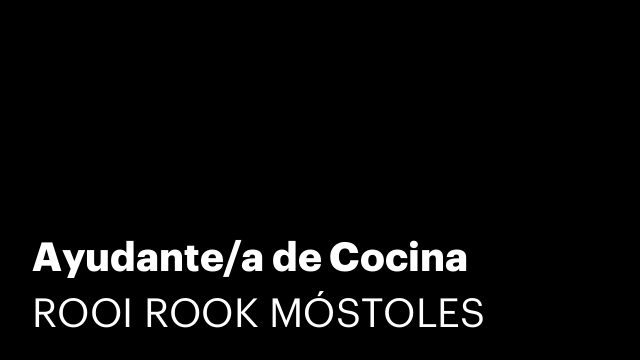 Ayudante/a de Cocina