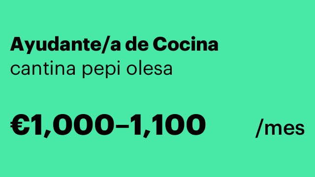 Ayudante/a de Cocina