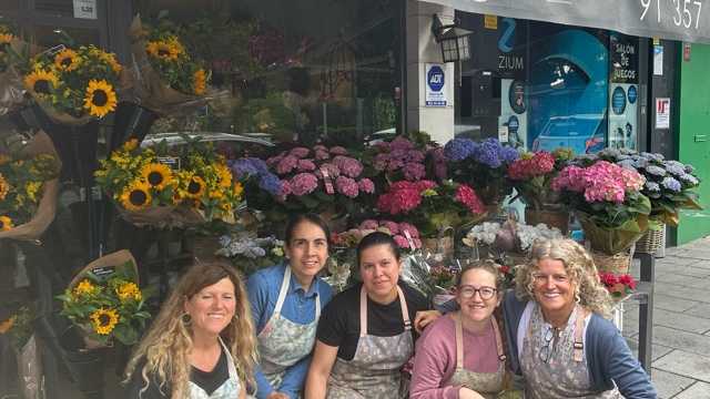 Auxiliar floristería