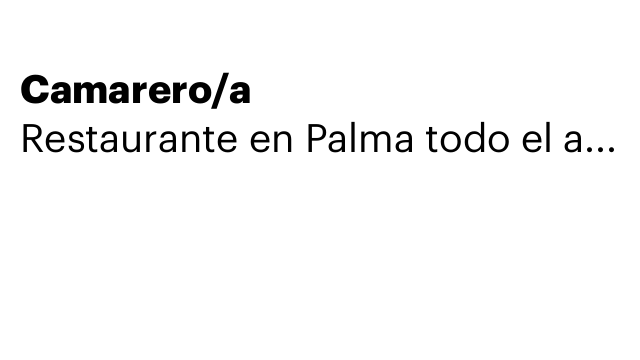 Camarero/a