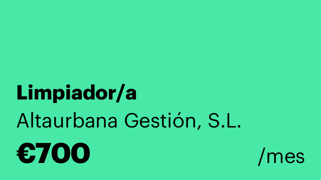 Limpiador/a