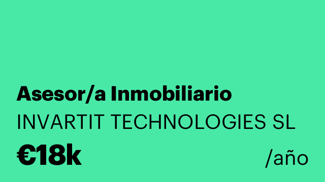 Asesor/a Inmobiliario