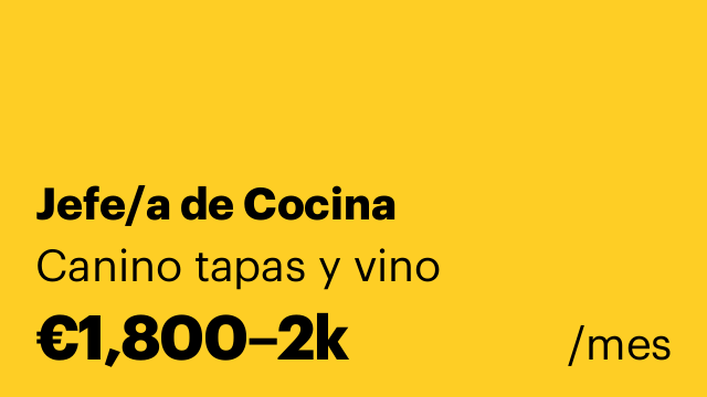 Jefe/a de Cocina