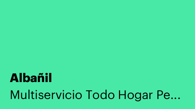 Albañil