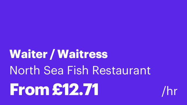 Waiter / Waitress