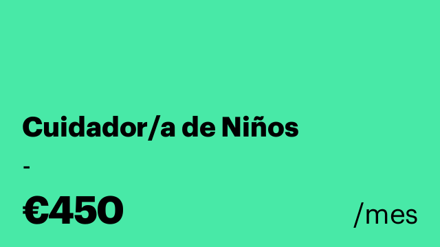 Cuidador/a de Niños