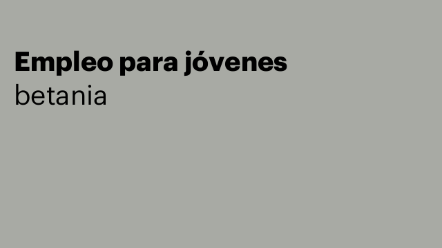 Empleo para jóvenes