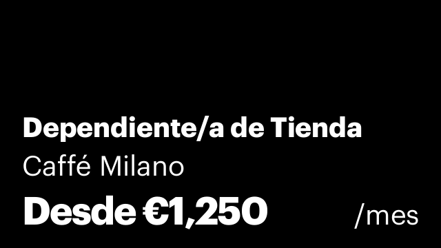 Dependiente/a de Tienda