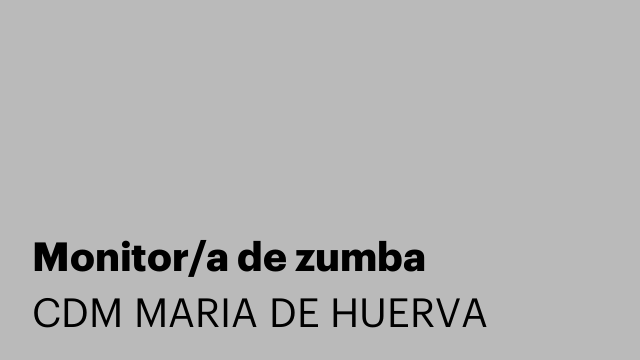 Monitor/a de zumba