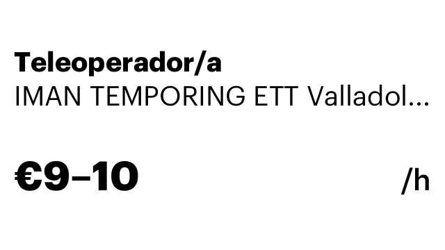 Teleoperador/a