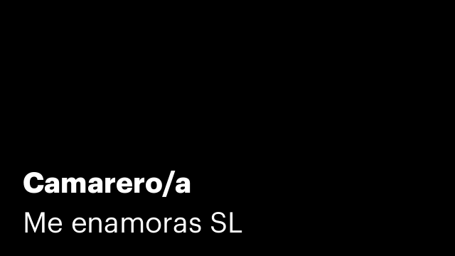 Camarero/a