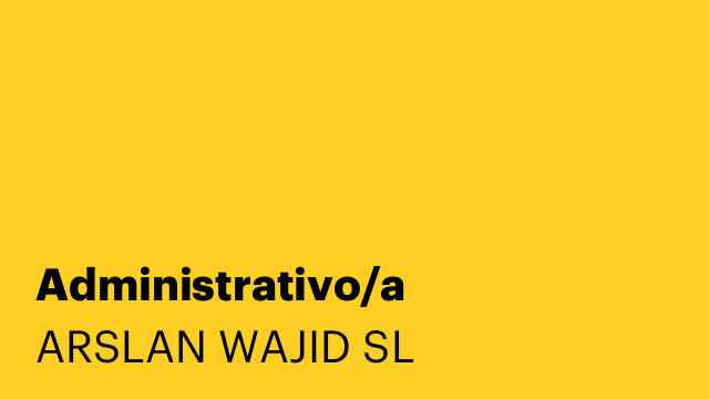 Administrativo/a
