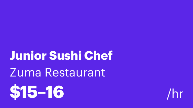 Junior Sushi Chef