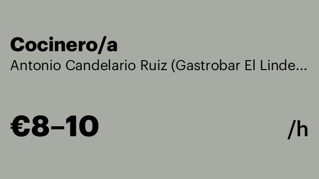 Cocinero/a