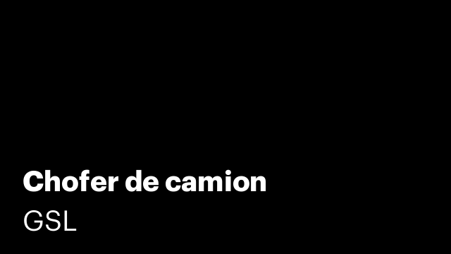 Chofer de camion