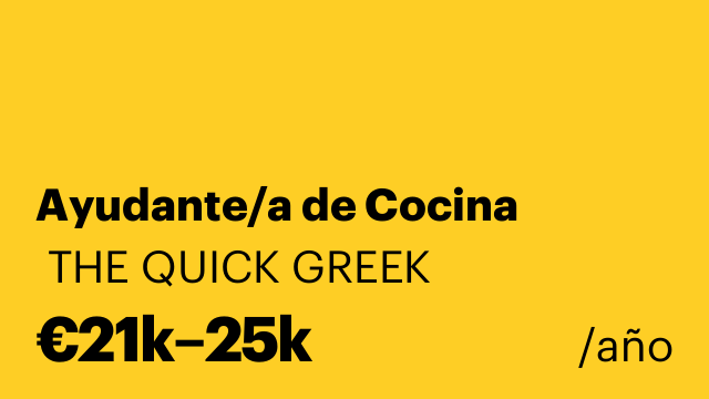 Ayudante/a de Cocina