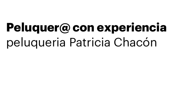 Peluquer@ con experiencia