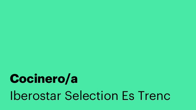 Cocinero/a