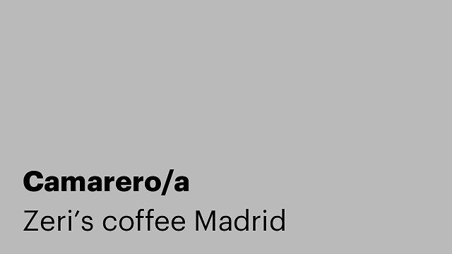 Camarero/a