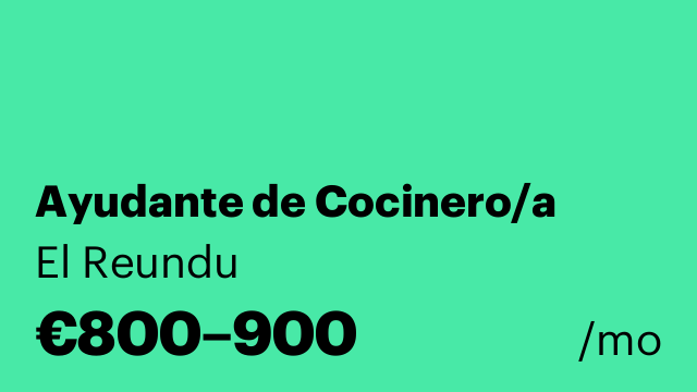 Ayudante de Cocinero/a