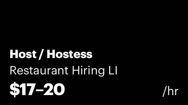 Host / Hostess