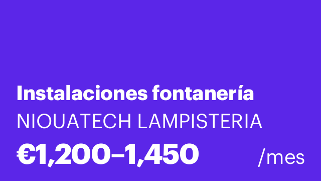 Instalaciones fontanería