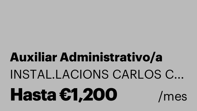Auxiliar Administrativo/a