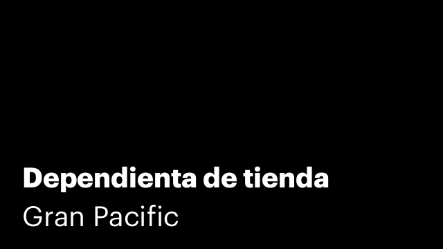 Dependienta de tienda