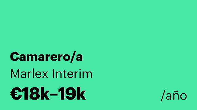 Camarero/a