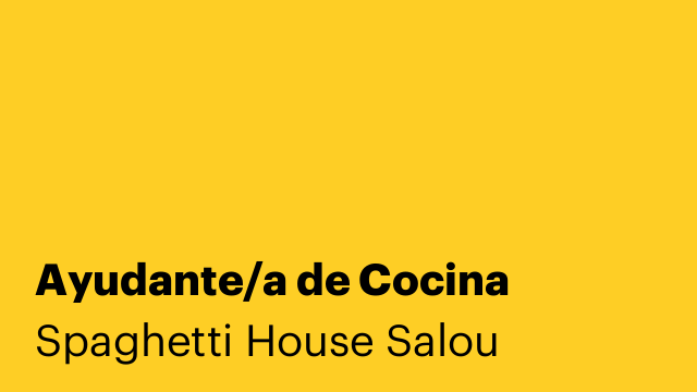 Ayudante/a de Cocina