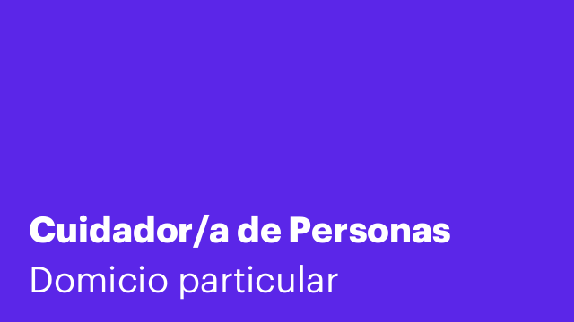 Cuidador/a de Personas