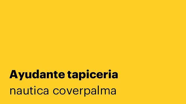 Ayudante tapiceria