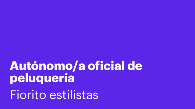 Autónomo/a oficial de peluquería