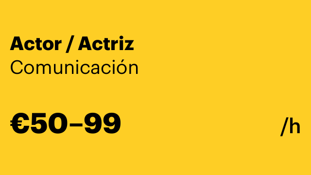 Actor / Actriz