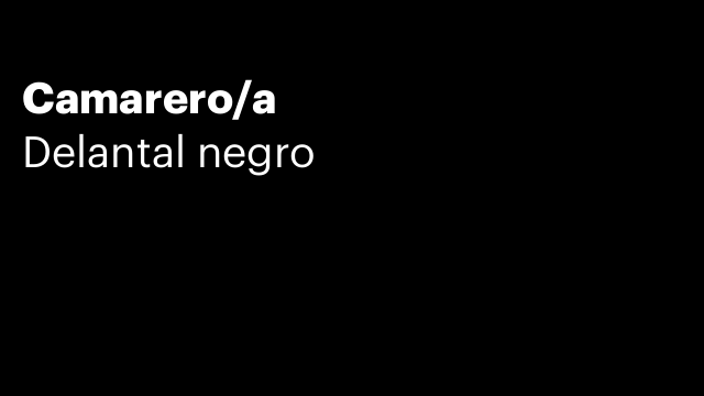 Camarero/a