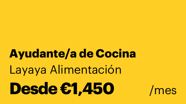 Ayudante/a de Cocina