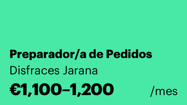 Preparador/a de Pedidos