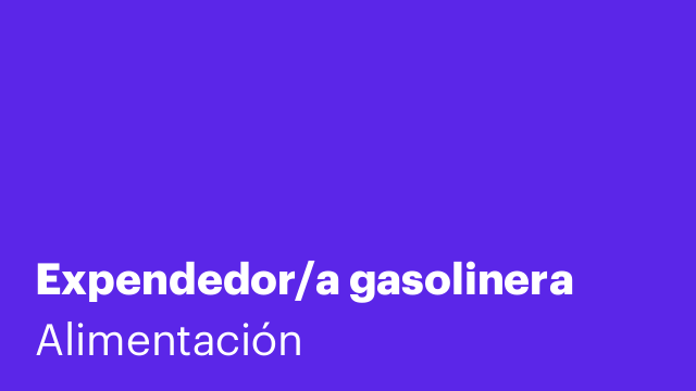 Expendedor/a gasolinera