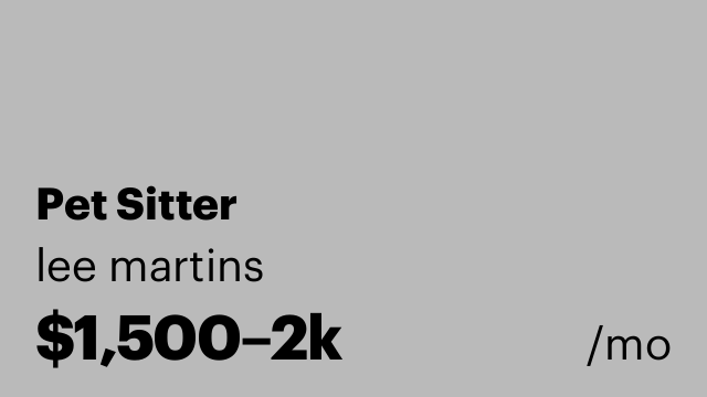 Pet Sitter