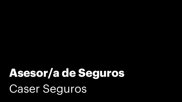 Asesor/a de Seguros