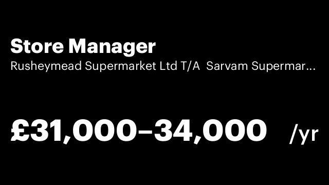 Store Manager