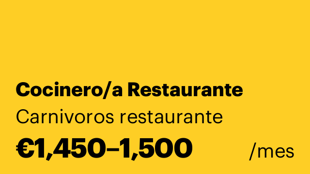 Cocinero/a Restaurante