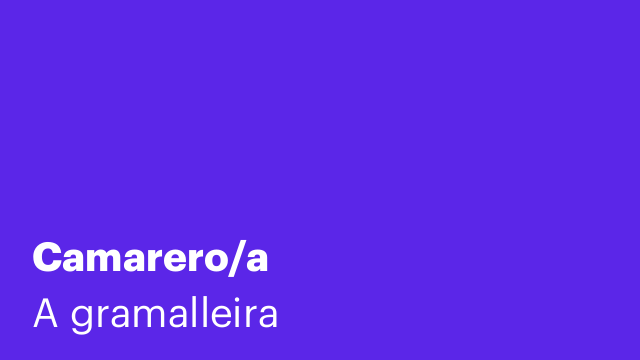 Camarero/a