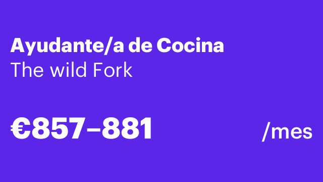 Ayudante/a de Cocina