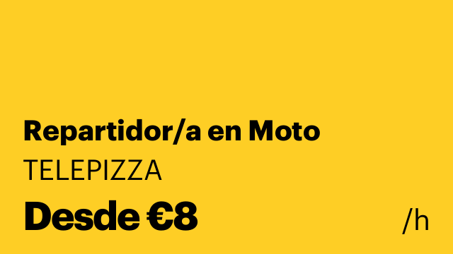 Repartidor/a en Moto
