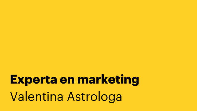 Experta en marketing