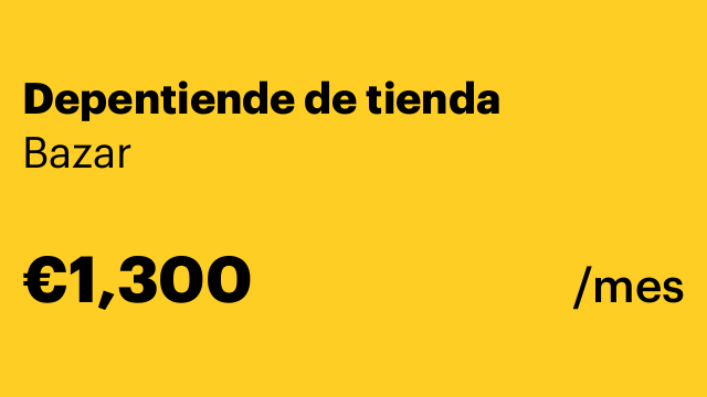 Depentiende de tienda