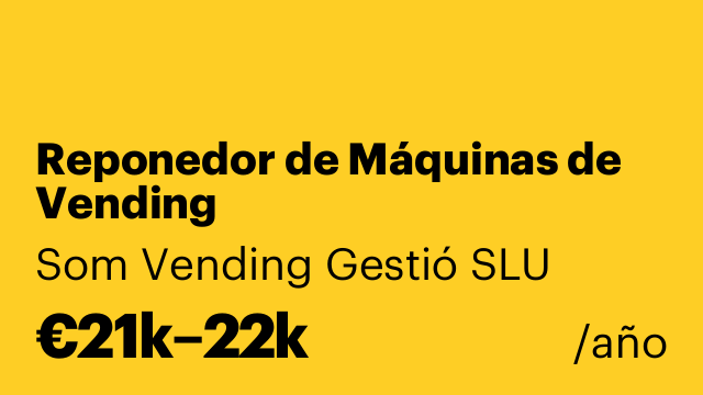 Reponedor de Máquinas de Vending