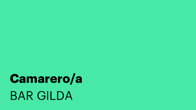 Camarero/a