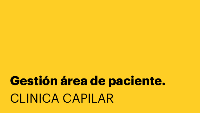 Gestión área de paciente.